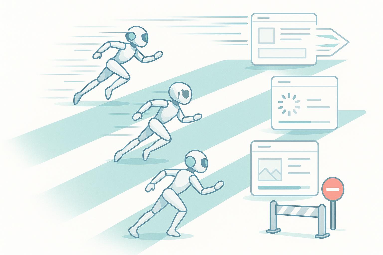 AI user agents and web page rendering analysis